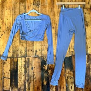 Dusty purple matching workout set